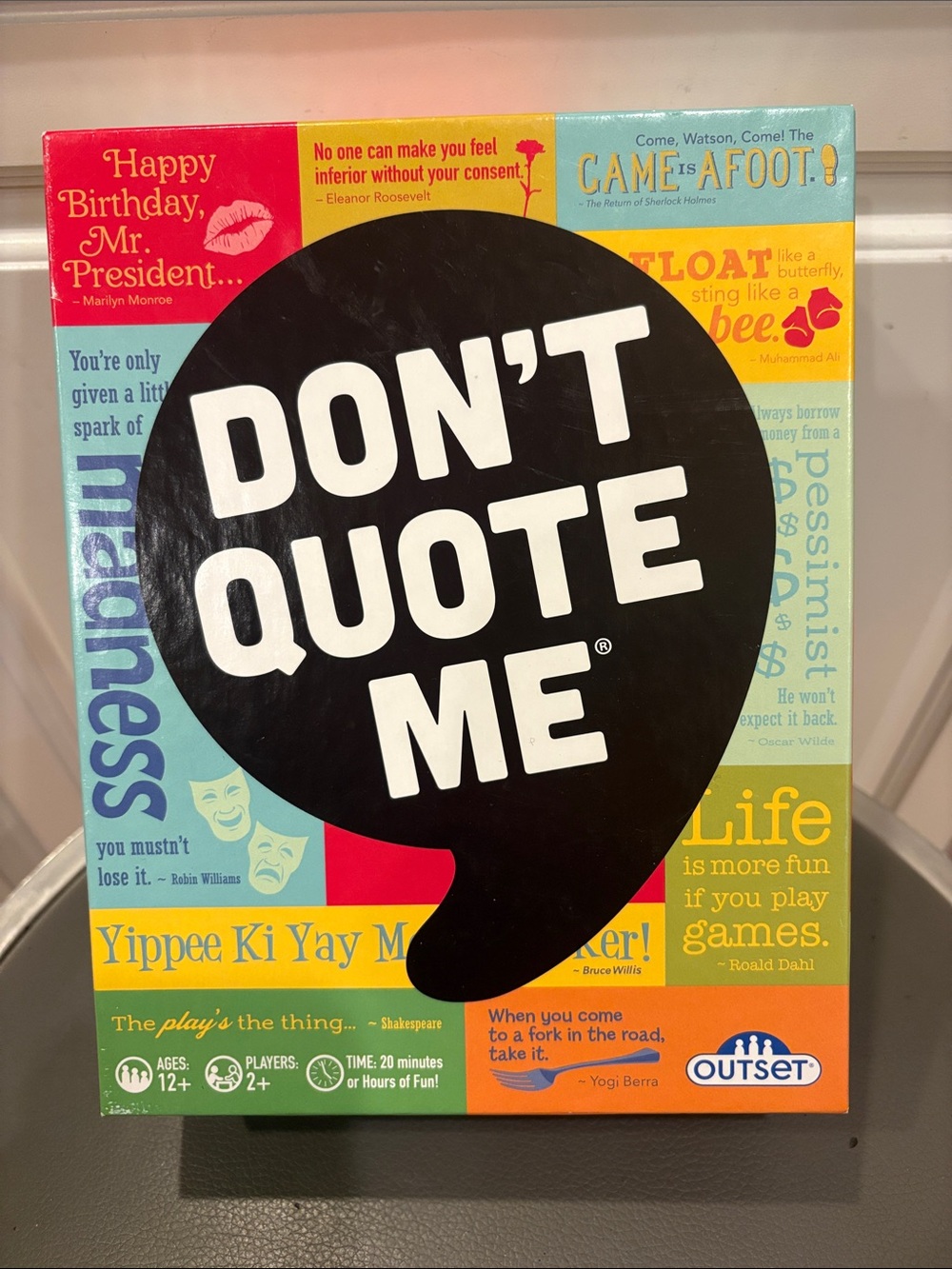 New DON'T QUOTE ME Party Game by OUTSET